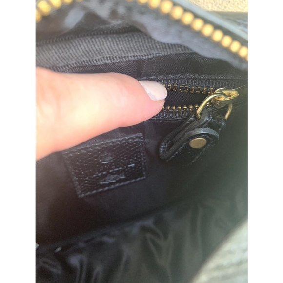 Immaculate Vintage Wathne Peacock Silk And Leather Bag - Picture 8 of 10